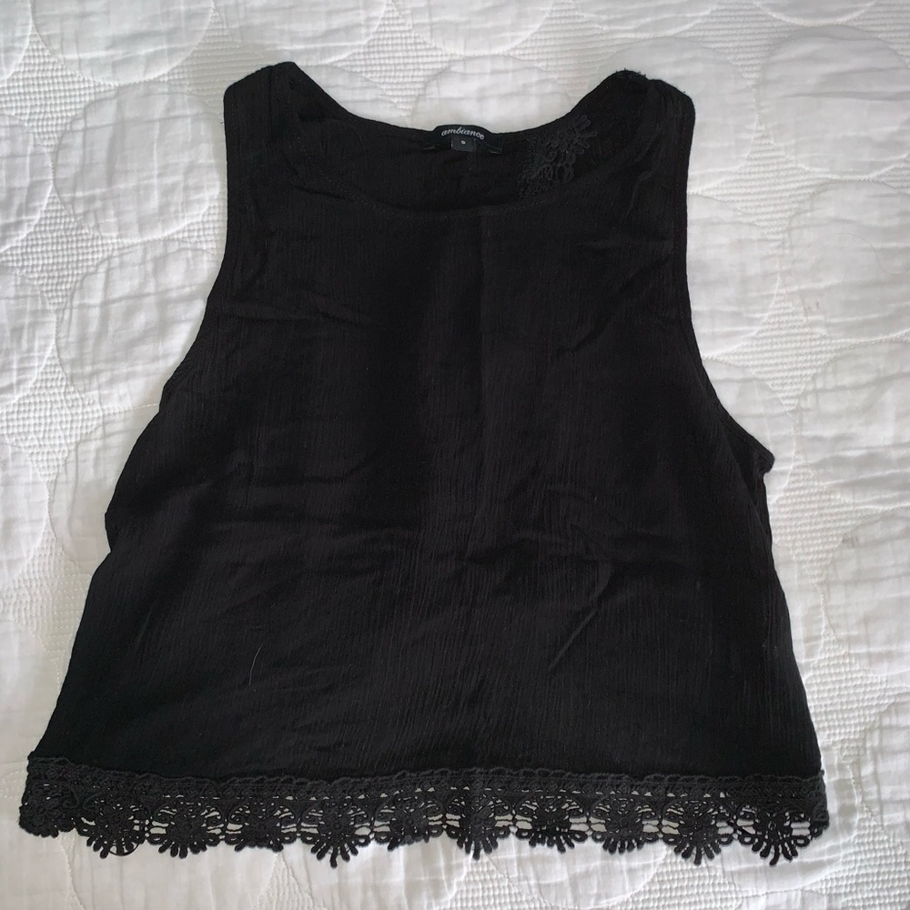 Black crop top
